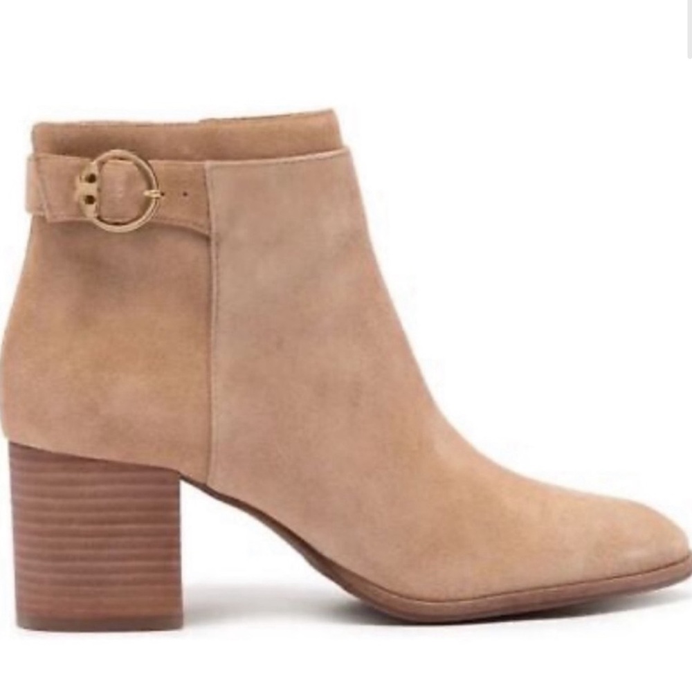 Tory Burch Sofia Suede microsuede bootie